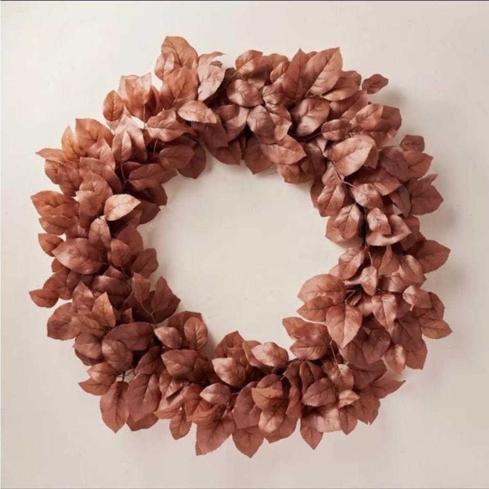 30" Faux Rusted Beech Leaf Fall Wreath Hearth & Hand Magnolia